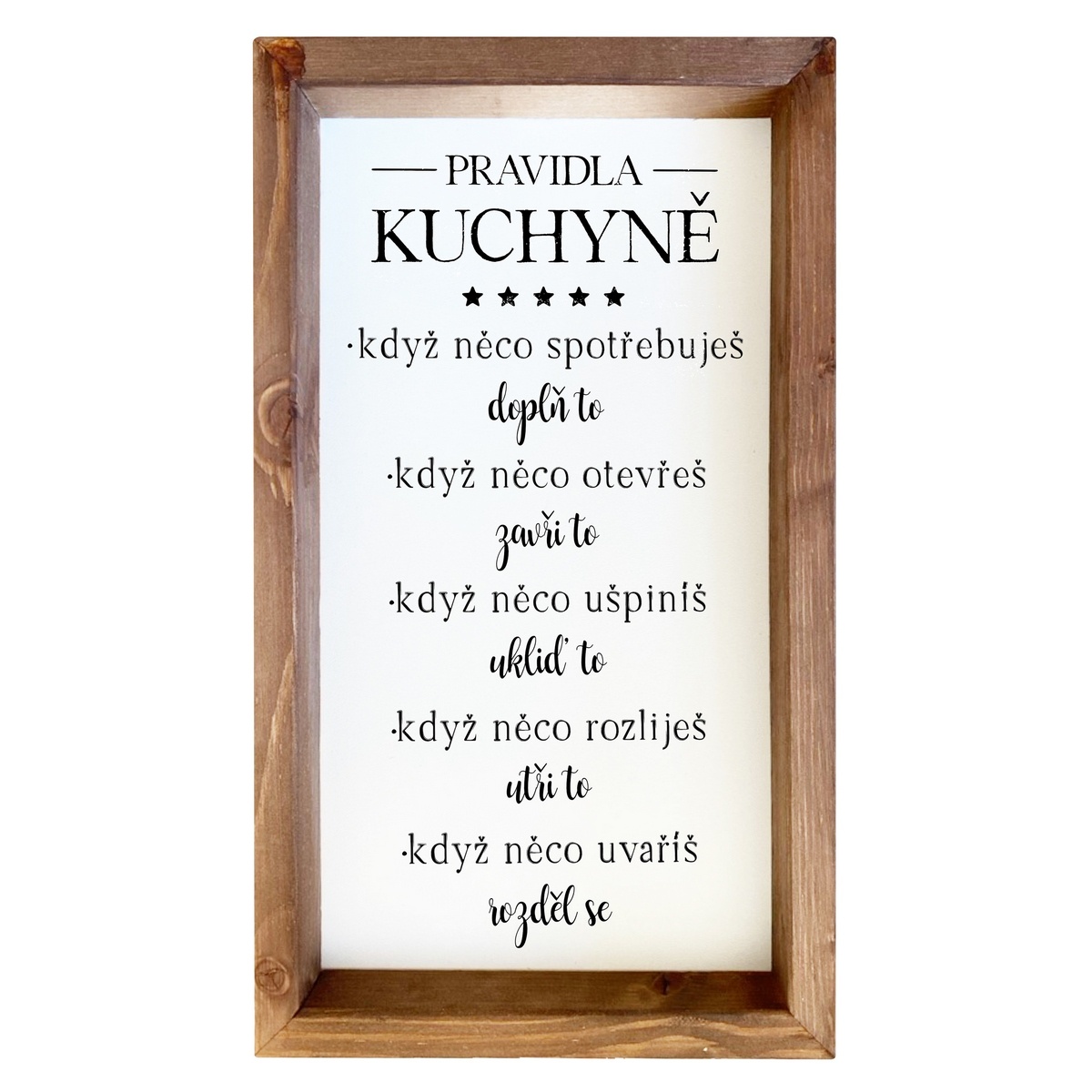 Bohemia Gifts Dekoračný obrázok - Kuchyně, 20 x 35 cm