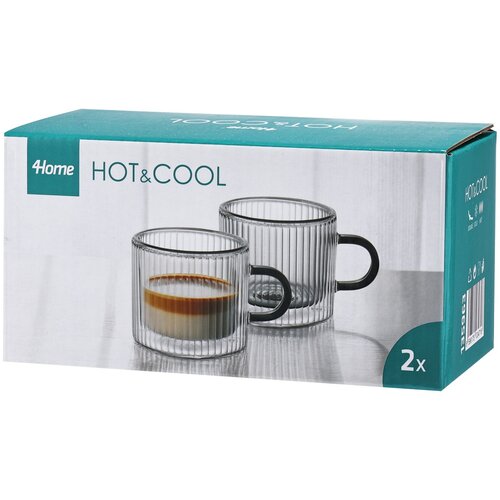 4Home Термосклянка для лунго Haze Hot&Cool 100 мл, 2 шт.