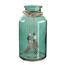 Altom Sklenená dekoratívna fľaša s pierkami, 10 x 20 cm
