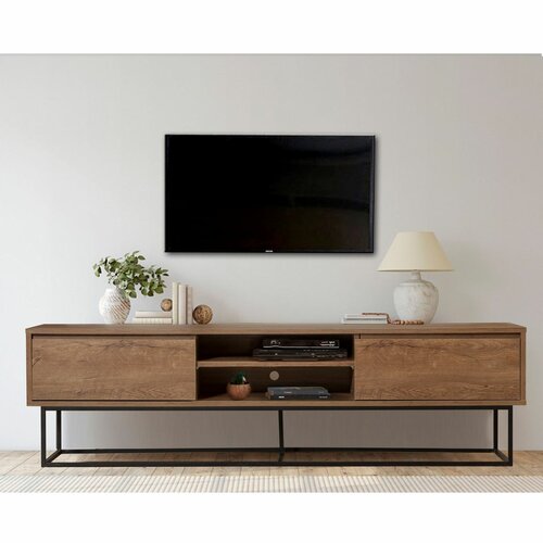Stolik pod telewizor Rodez Walnut and Black II