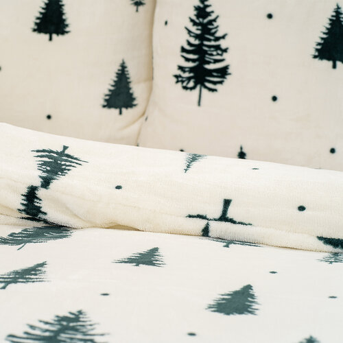 Lenjerie de pat din microflanel 4Home Serene Forest, 140 x 200 cm, 70 x 90 cm