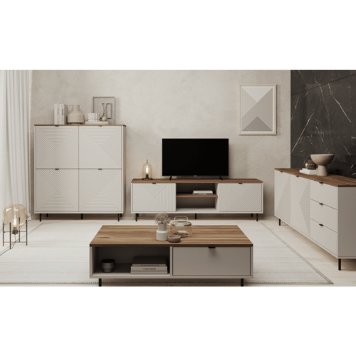 Konferenčný stolík EYCO, svetlobéžová