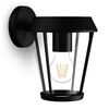 Vonkajšia nástenná lampa Philips Sunera čierna,E27, max. 1x25 W