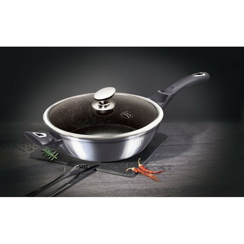 Berlinger Haus Carbon PRO Line mély serpenyő  fedővel, 32 cm termék 2. képe