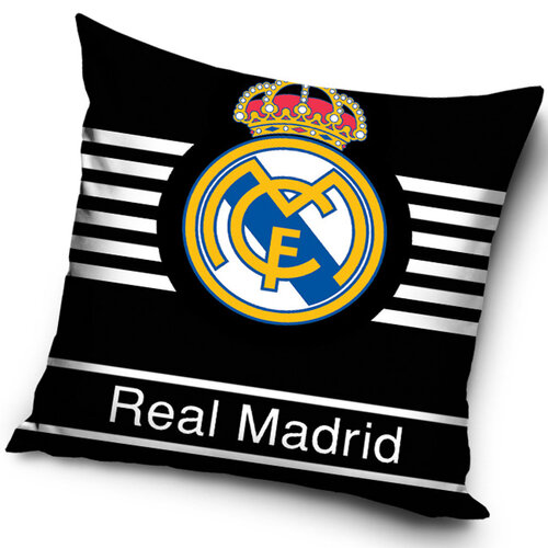 Vankúšik Real Madrid Black, 40 x 40 cm