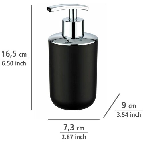 Dozator săpun Wenko Brasil, 320 ml, negru