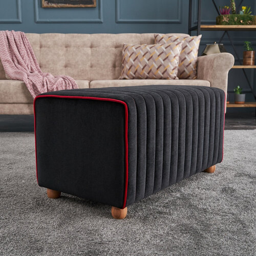 Taboret Mabel Pouf Black