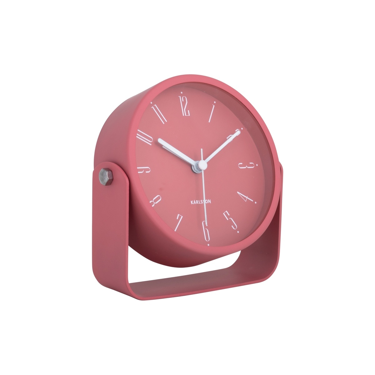 Karlsson 5989RD design ébresztőóra piros, átmérő12 cm