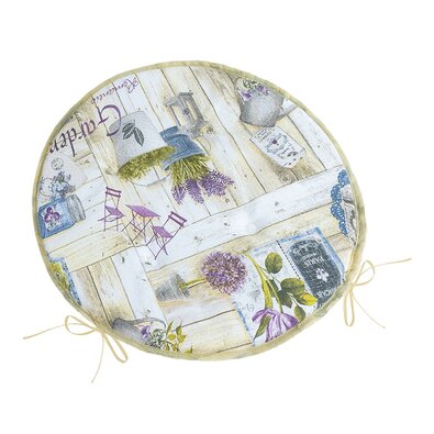 Bellatex Sedák EMA okrogel gladki Zahrada lila,premer 40 cm