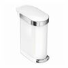 Simplehuman Pojemnik na pedały Slim 45 l, biały
