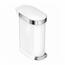 Simplehuman Kosz na śmieci z pedałem Slim 45 l,biały