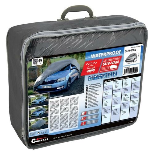 Prelată de protecție Compass FULL SUV-VAN 100% WATERPROOF, 515 x 195 x 142 cm