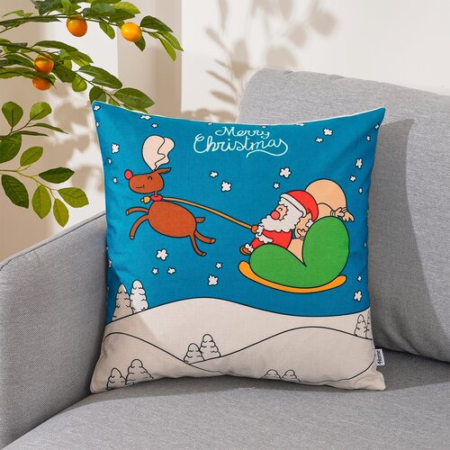 4Home Weihnachtskissenbezug Rudolph, 45 x 45 cm