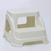 Hocker aus Kunststoff Beige, 37,5 x 43 x 28 cm