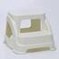 Hocker aus Kunststoff Beige, 37,5 x 43 x 28 cm