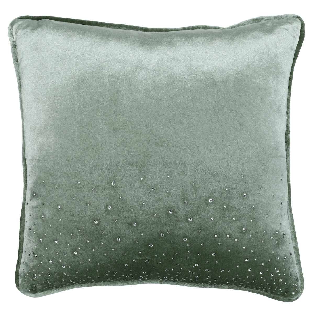Dekoračn&iacute; pol&scaron;t&aacute;ř s kam&iacute;nky STARDUST, 50 &times; 50 cm, světle zelen&aacute;