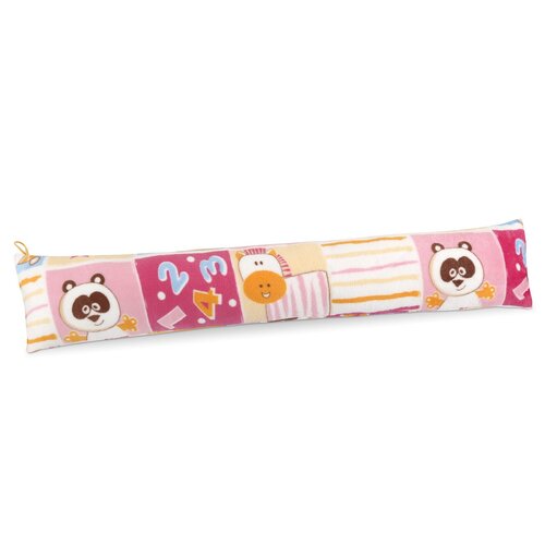 Bellatex Zugluftstopper LIN Patchwork rosa, 15 x 85 cm