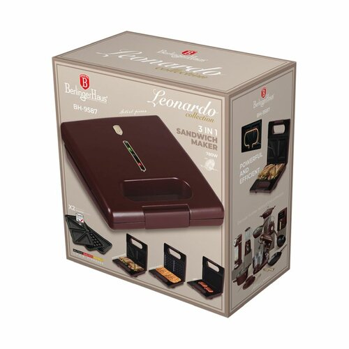 Berlinger Haus Sendvičovač s vyměnitelnými deskami Leonardo Collection