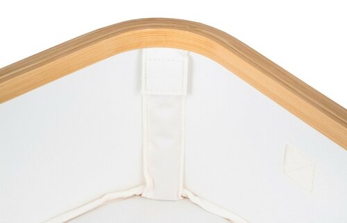 Úložný box G21 24 x 30 x 15 cm, bambusový s vekom, béžová