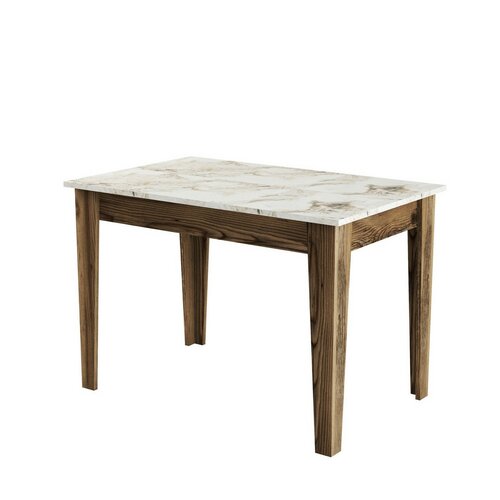 Masă de sufragerie Kiev White and Walnut