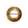 Dekorační sponka Kruh zlatá antika, 12 cm