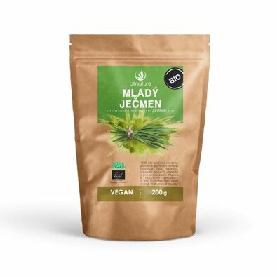 Allnature Mladý ječmen prášek BIO 200 g