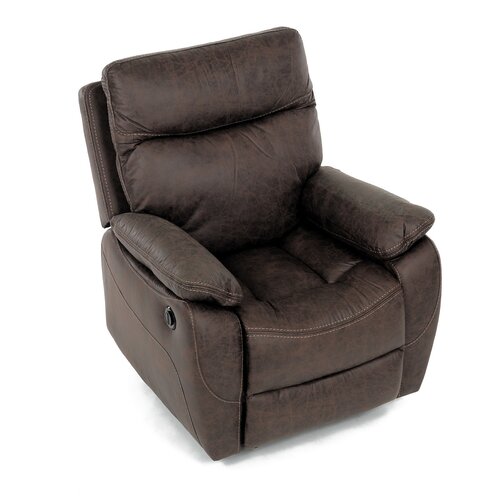 Elektrické kreslo s bezdrôtovým ovládaním, vintage, hnedá