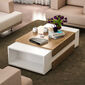 Stolik kawowy Nora White Walnut