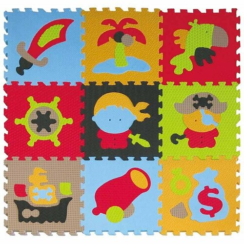 Obrázok BABY GREAT Pěnové puzzle Piráti SX (30x30)