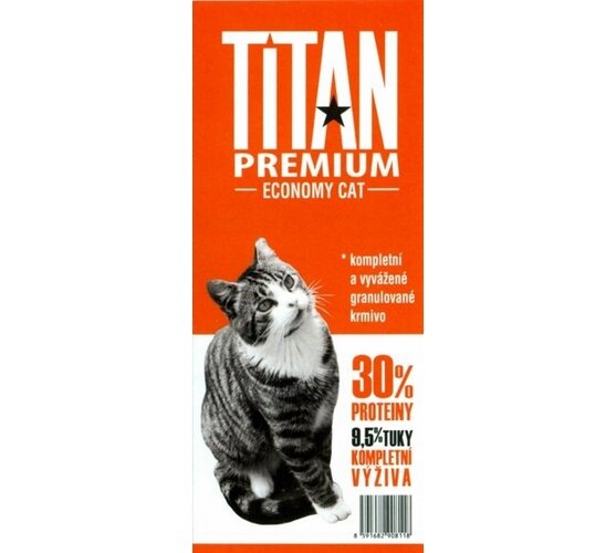 Titan Premium kompletní krmivo pro kočky, 20kg