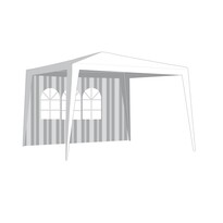 Ściana boczna do namiotu ogrodowego z oknem, paski