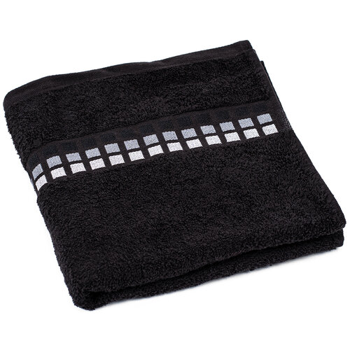 Ręcznik Darwin czarny, 50 x 100 cm