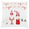 Pillow with filling Christmas with elves velvet,45 x 45 cm