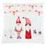 Pillow with filling Christmas with elves velvet,45 x 45 cm