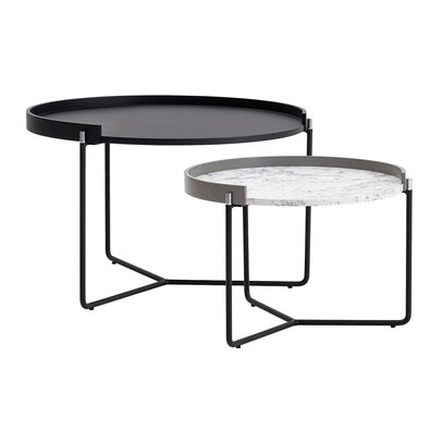 Skladací stôl Mandy Athracite, 2 ks