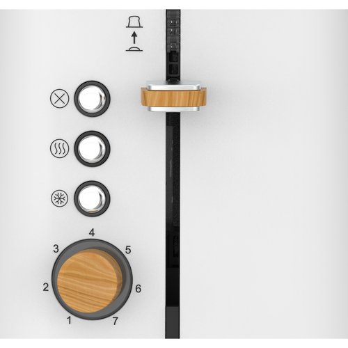 ECG ST 2768 toster Timber White