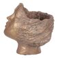 Überkopf aus Beton, Kupfer, Durchmesser 14 cm, 18 x 14 x 19 cm