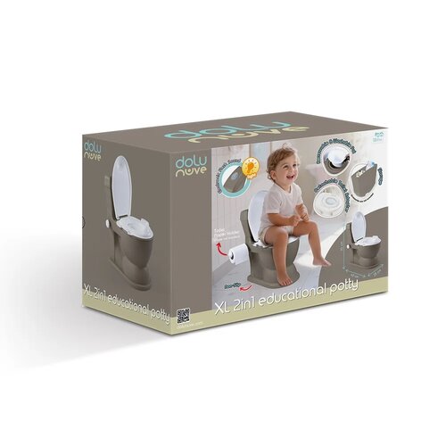 Dolu Toaleta dla dzieci XL, szary, 45 x 40 x 28 cm