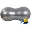 Gymnastikball Peanut mit Pumpe, grau