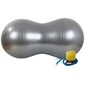 Gymnastikball Peanut mit Pumpe, grau