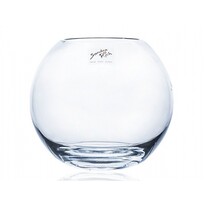 Globe üveg váza, 15,5 x 14 cm