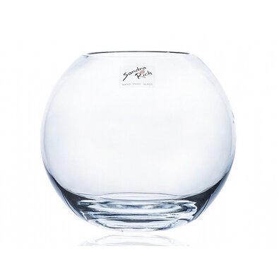 Steklena vaza Globe, 15,5 x 14 cm