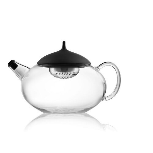 Čajová kanvica Glass Teapot 1 l, čierna