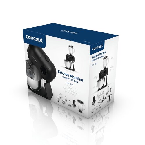 Concept RM7500 ELEMENT DIGI Black bolygóműves  konyhai robotgép 1200 W