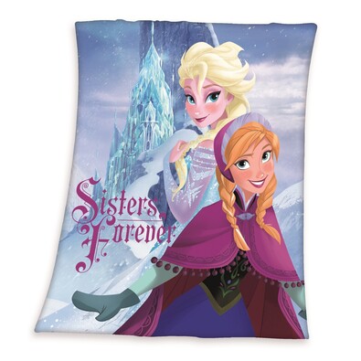 Detská deka Ľadové kráľovstvo Frozen Sisters forever, 130 x 160 cm