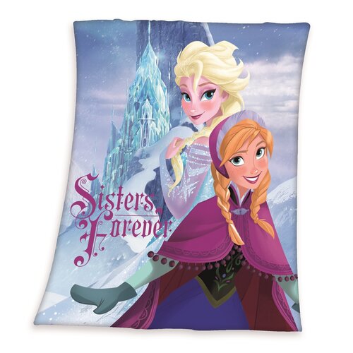 Koc dla dzieci Kraina Lodu Frozen Sisters forever, 130 x 160 cm