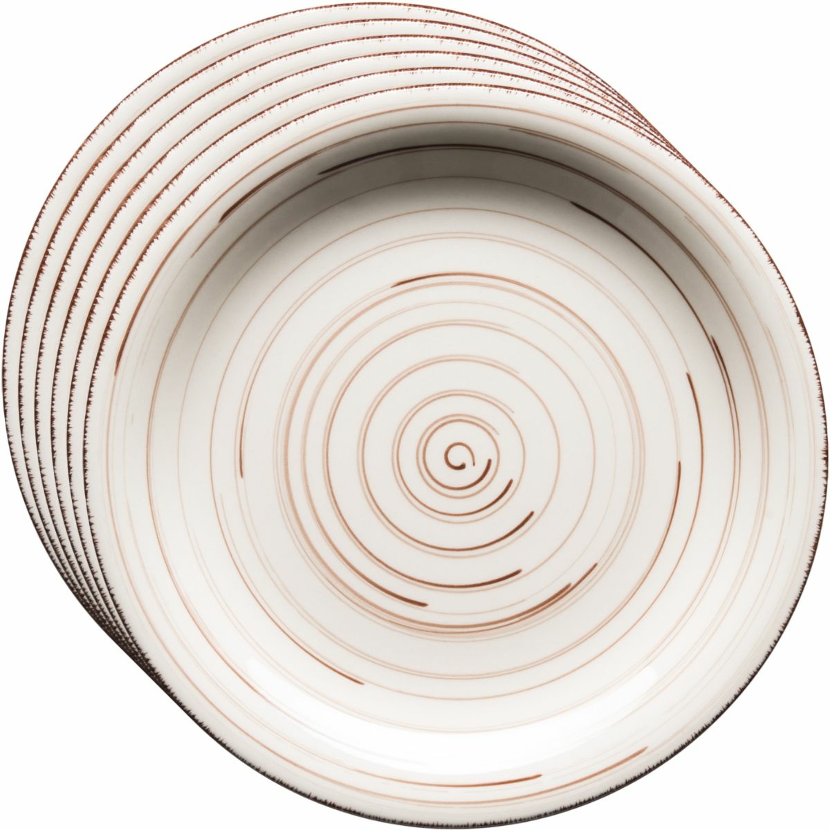 Mäser Zestaw 6 talerzy deserowych Bel Tempo 19,5 cm, beżowy