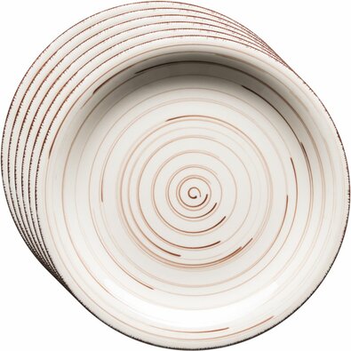 Mäser Zestaw 6 talerzy deserowych Bel Tempo 19,5cm, beżowy