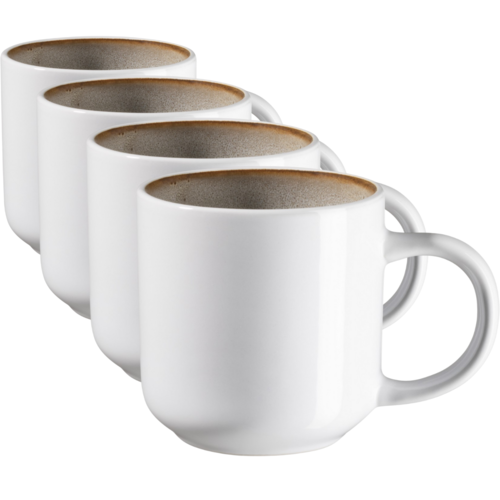 Mäser Komplet skodelic za kavo Lunaria Brown 360 ml, 4 kos