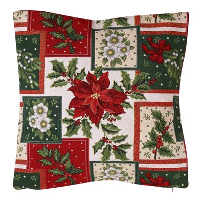 Gobelin vzglavnik Poinsettie 45 x 45 cm